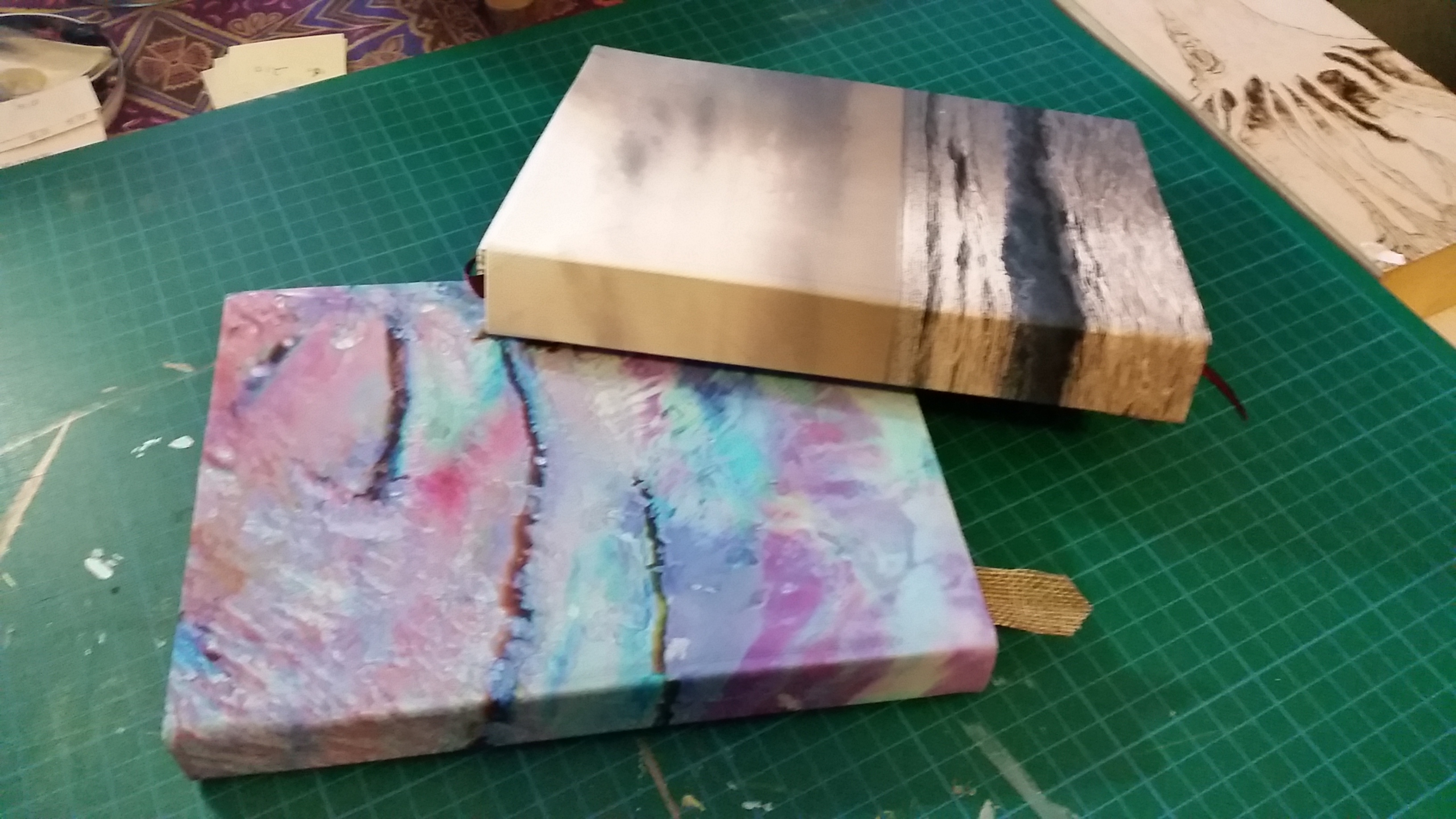 Making books from materials at home