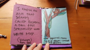 Tracey's Yggdrasil book for "The Silence: Puanga"